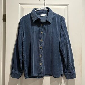 Dusty blue corduroy shirt size small